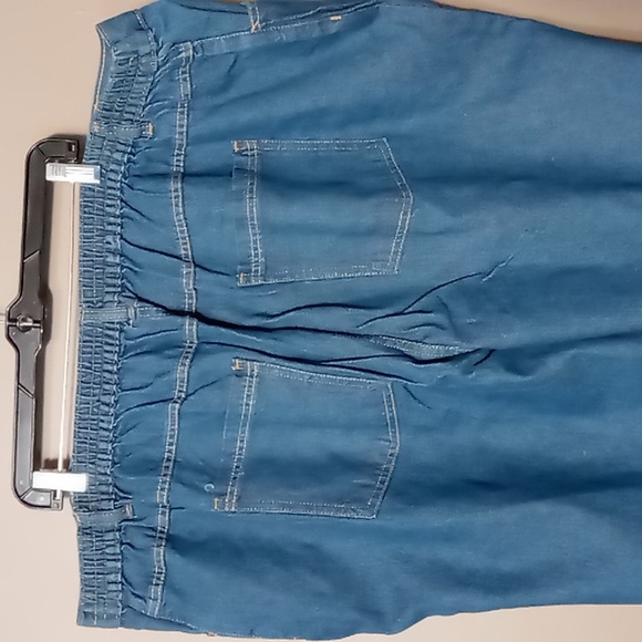 Woman Within Straight Leg Jeans w Elastic Back Size 28W - Picture 6 of 6